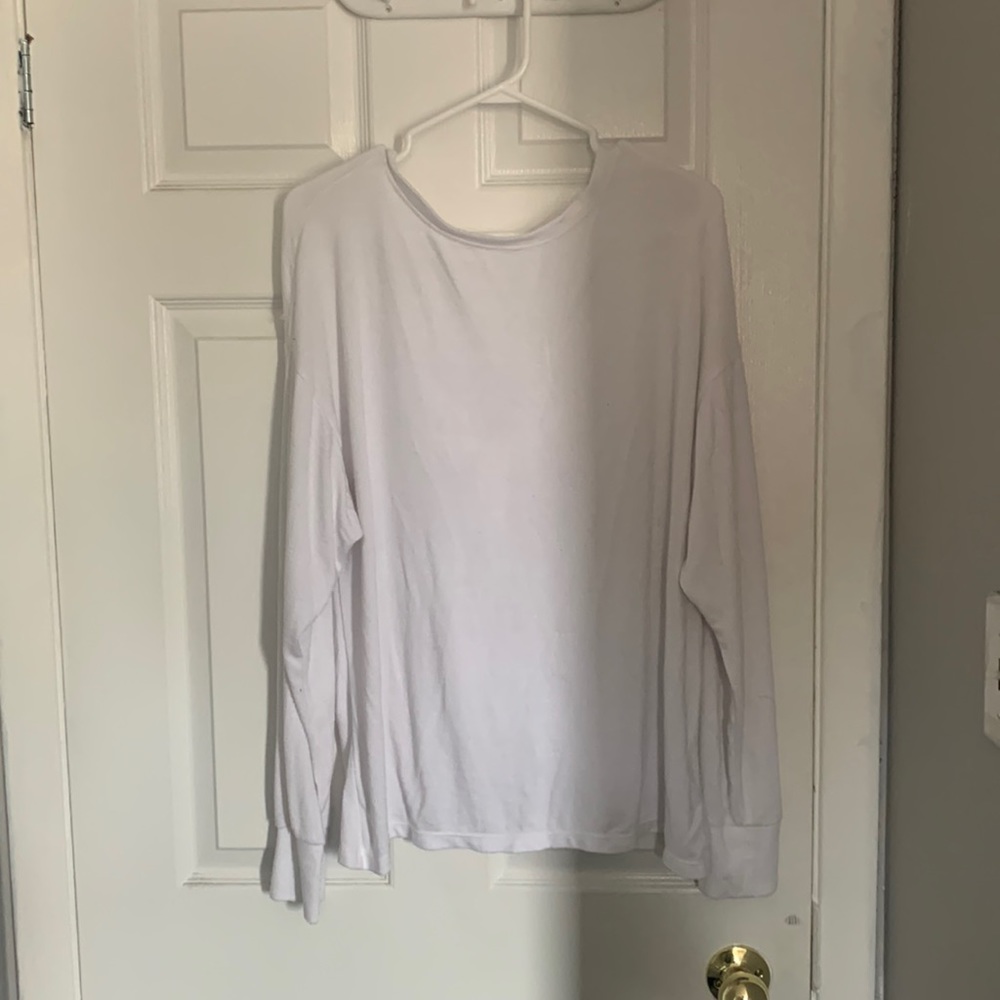 Wilfred large open back white shirt